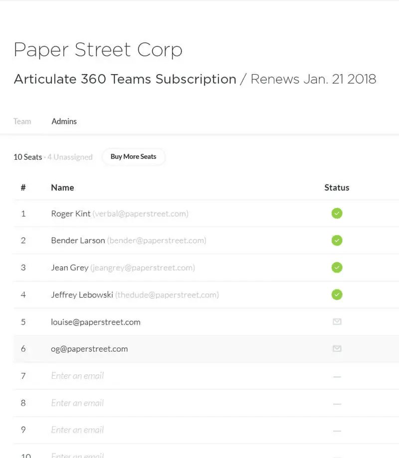 Simple account management