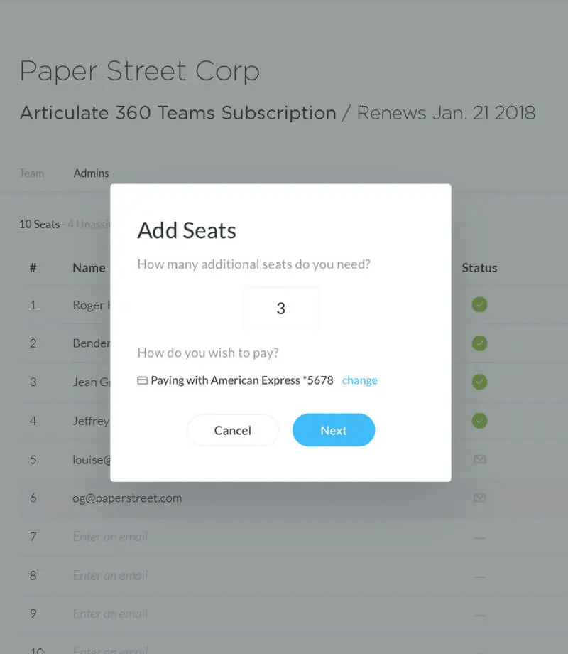 Simple account management