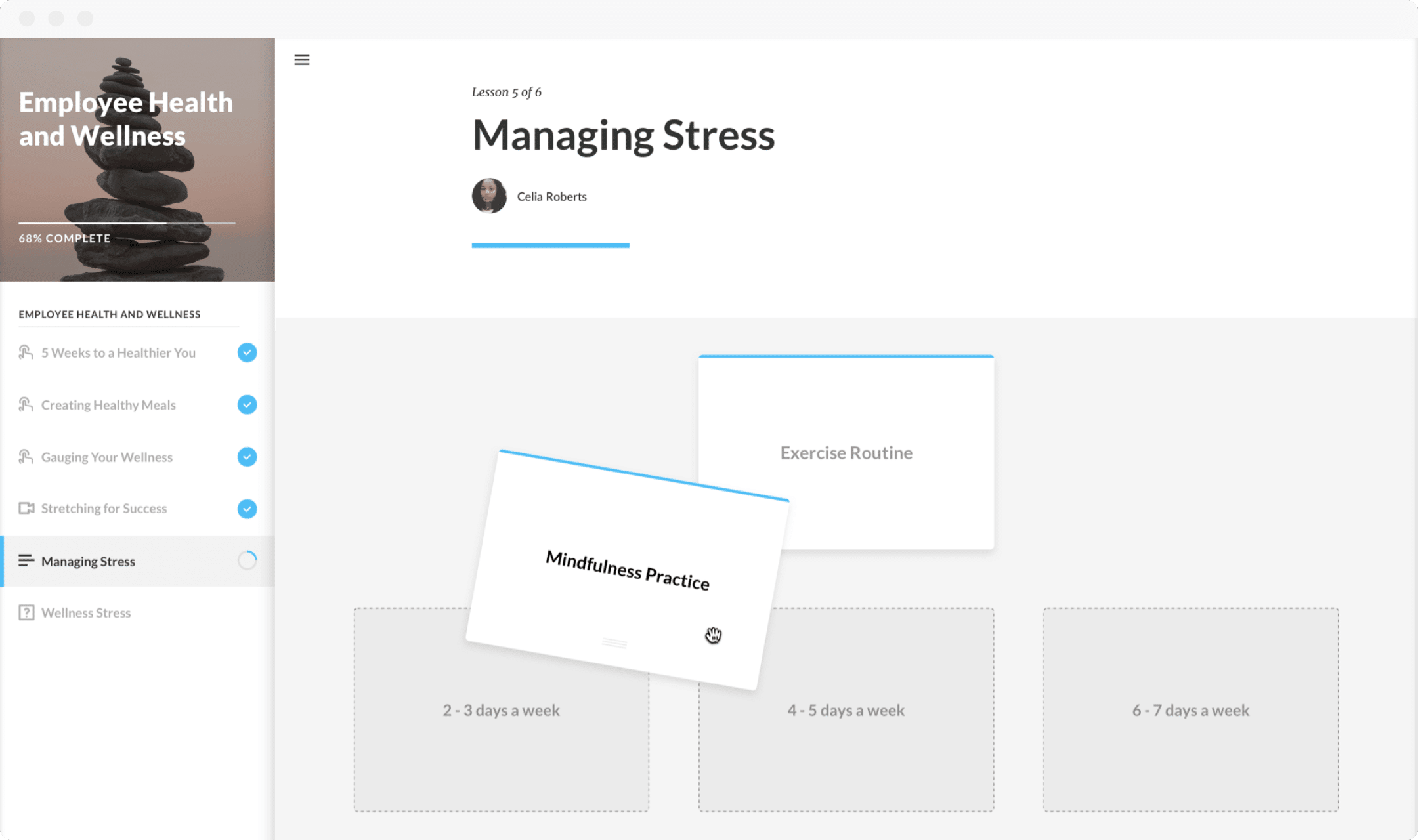 laptop with sorting activity training exercise