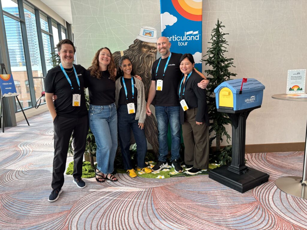 Five people at Articuland event.